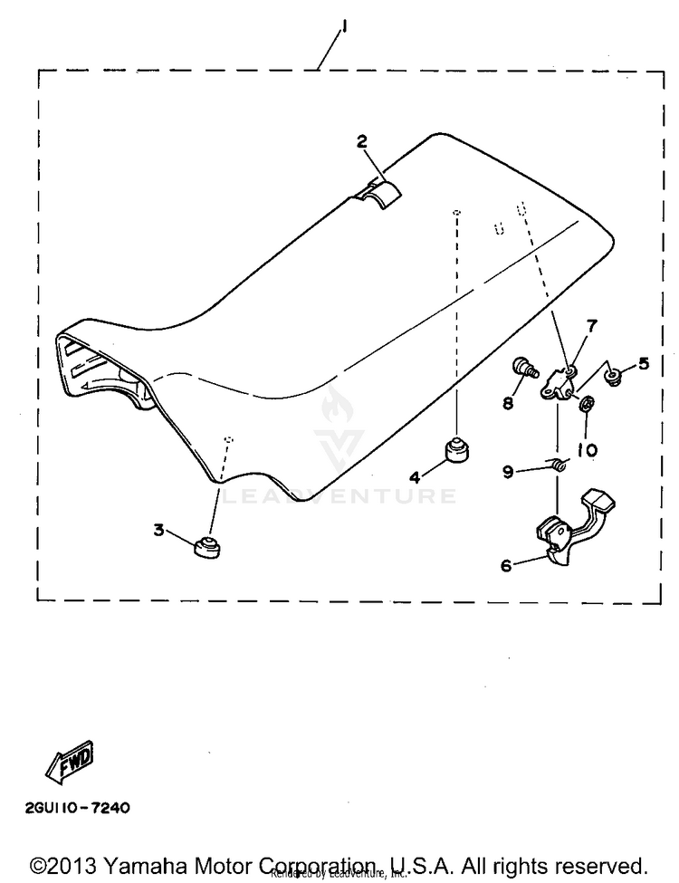 Seat BANSHEE - YFZ350G - 1995 Schematic