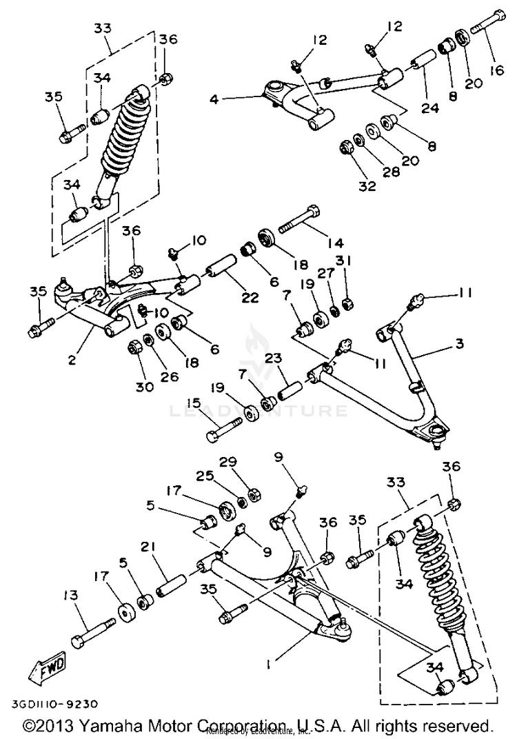 Front Suspension Wheel Schematic