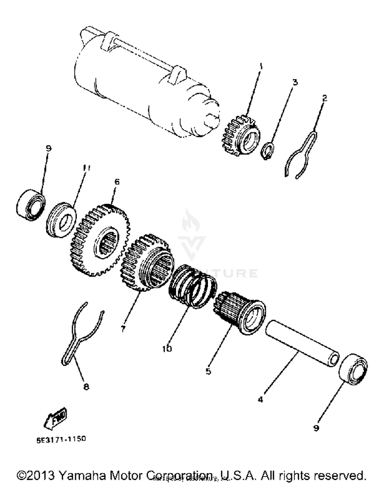 Starter Clutch Schematic