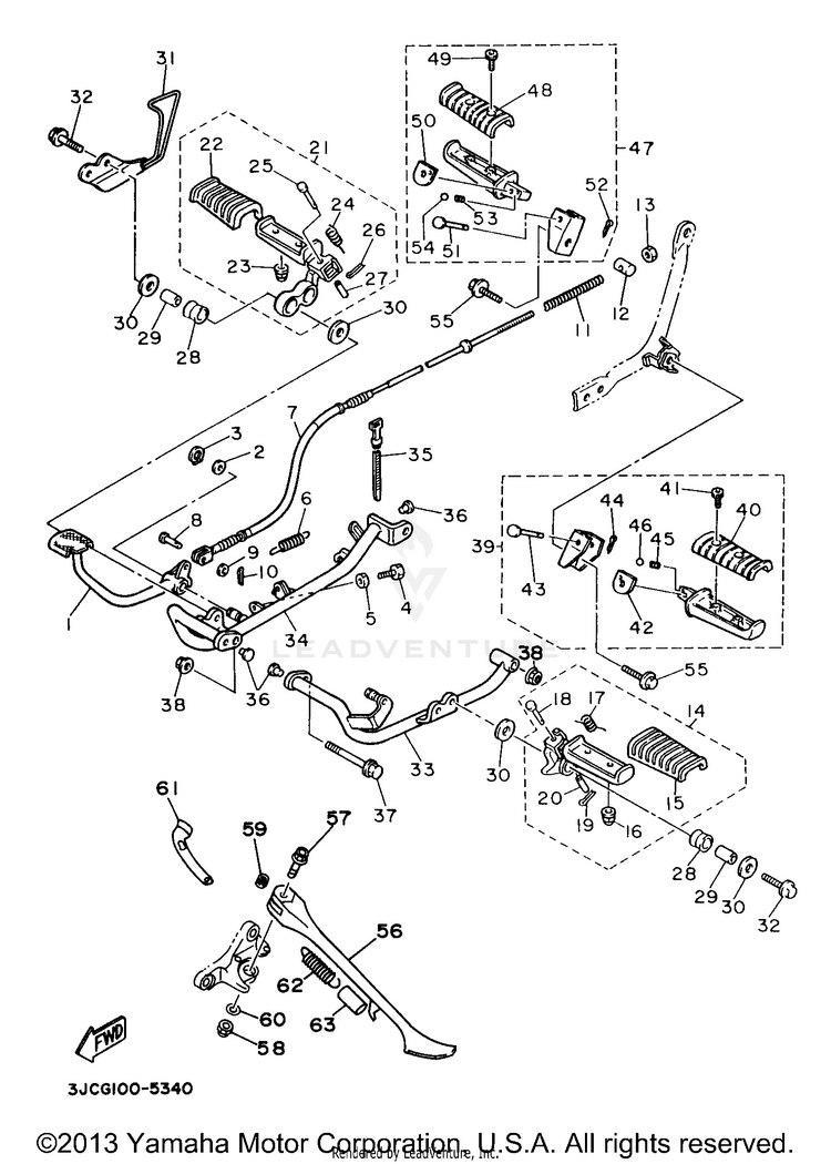 Stand Footrest Schematic