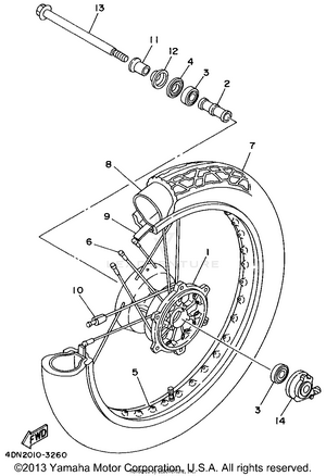 Front Wheel Schematic