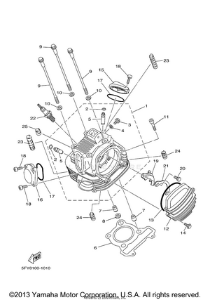Cylinder Head Schematic