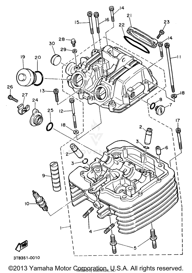 Cylinder Head Schematic