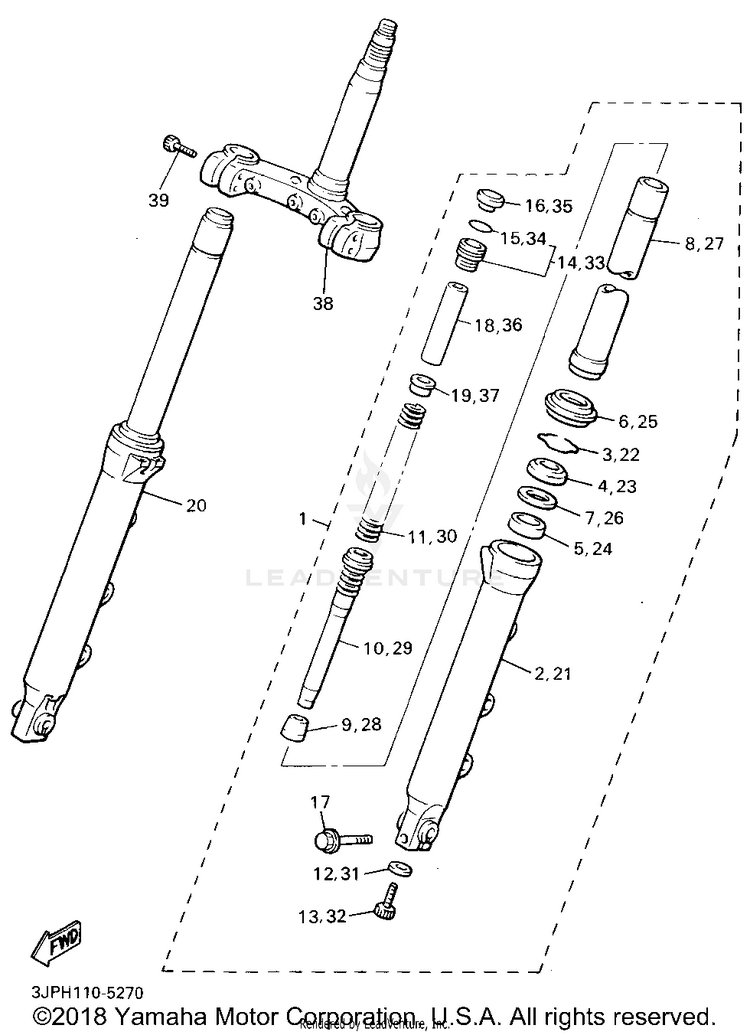 Front Fork Schematic