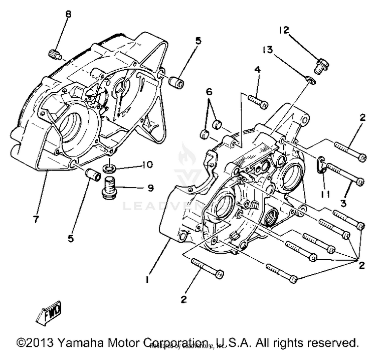 Crankcase Yz80g Schematic