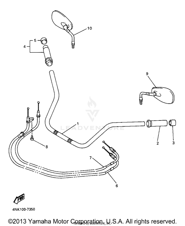 Steering Handle Cable Schematic