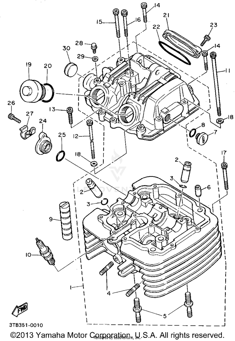 Cylinder Head Schematic