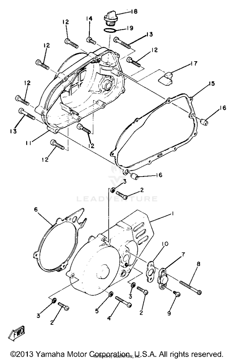 Crankcase Cover Schematic
