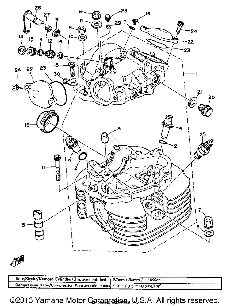 Cylinder Head Schematic
