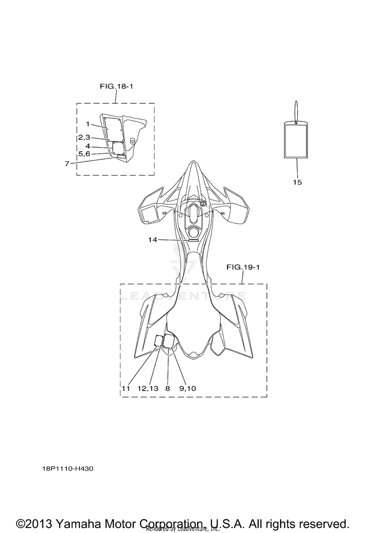Emblem Label 1 YFZ450RSEY (BLACK) - 2009 Schematic