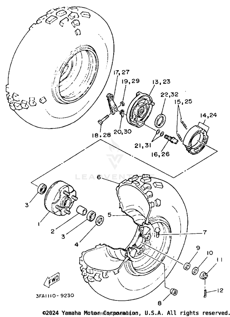 Front Wheel Schematic