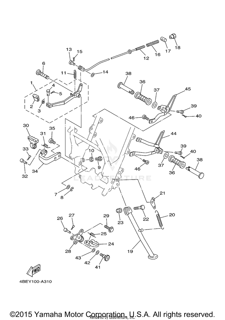 Stand Footrest Schematic
