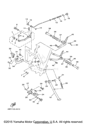 Stand Footrest Schematic