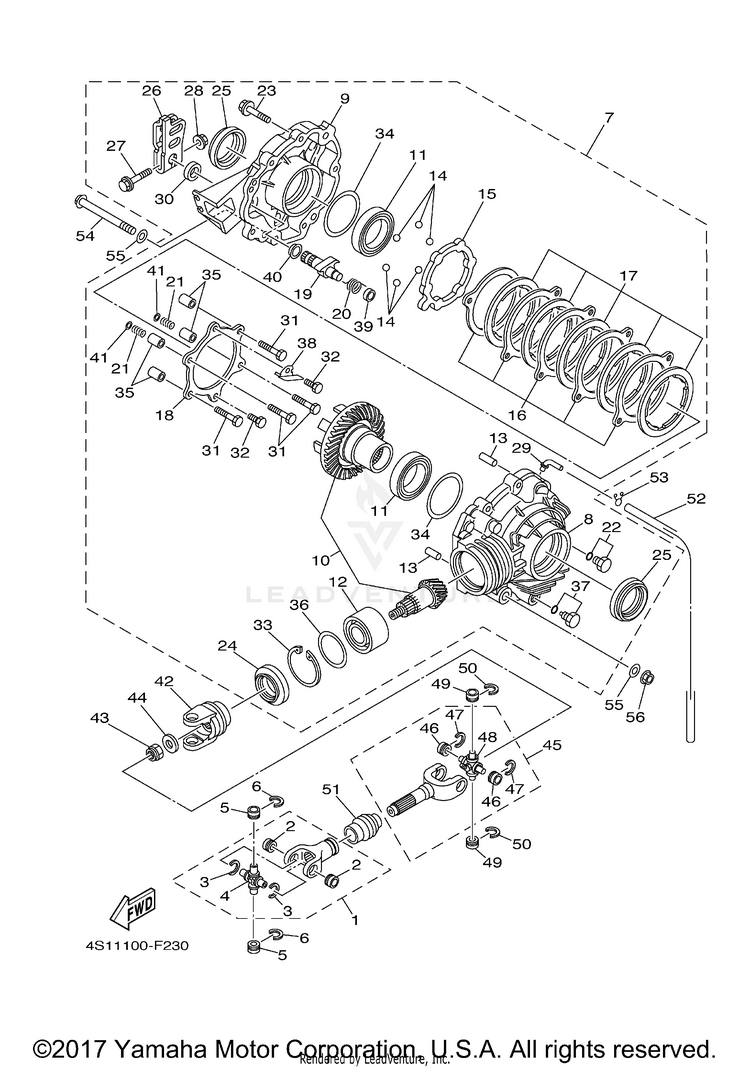 Drive Shaft GRIZZLY 450 4WD HUNTER - YFM45FGHY - 2009 Schematic
