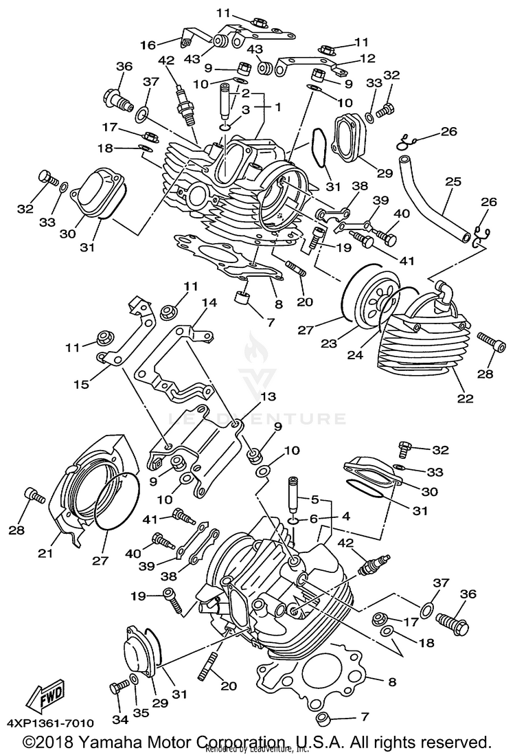 Cylinder Head Schematic
