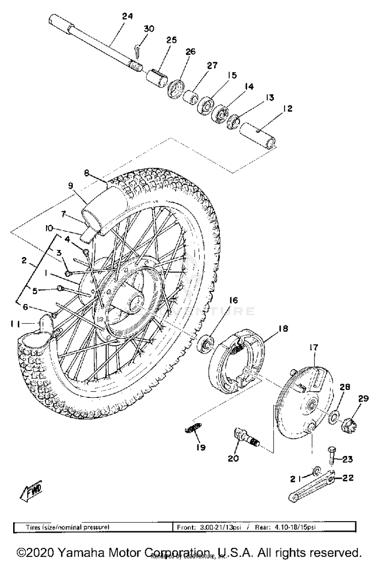 Front Wheel Schematic