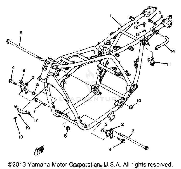 Frame XS1100G - 1980 Schematic