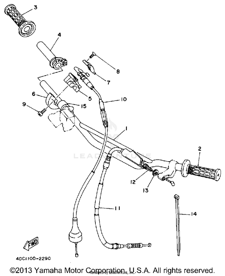 Handlebar - Cable Schematic