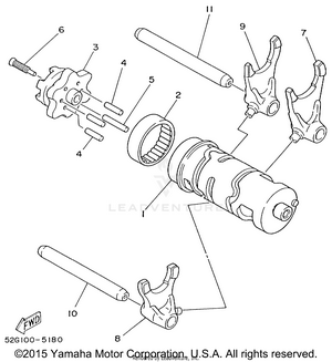 Shift Cam Fork Schematic