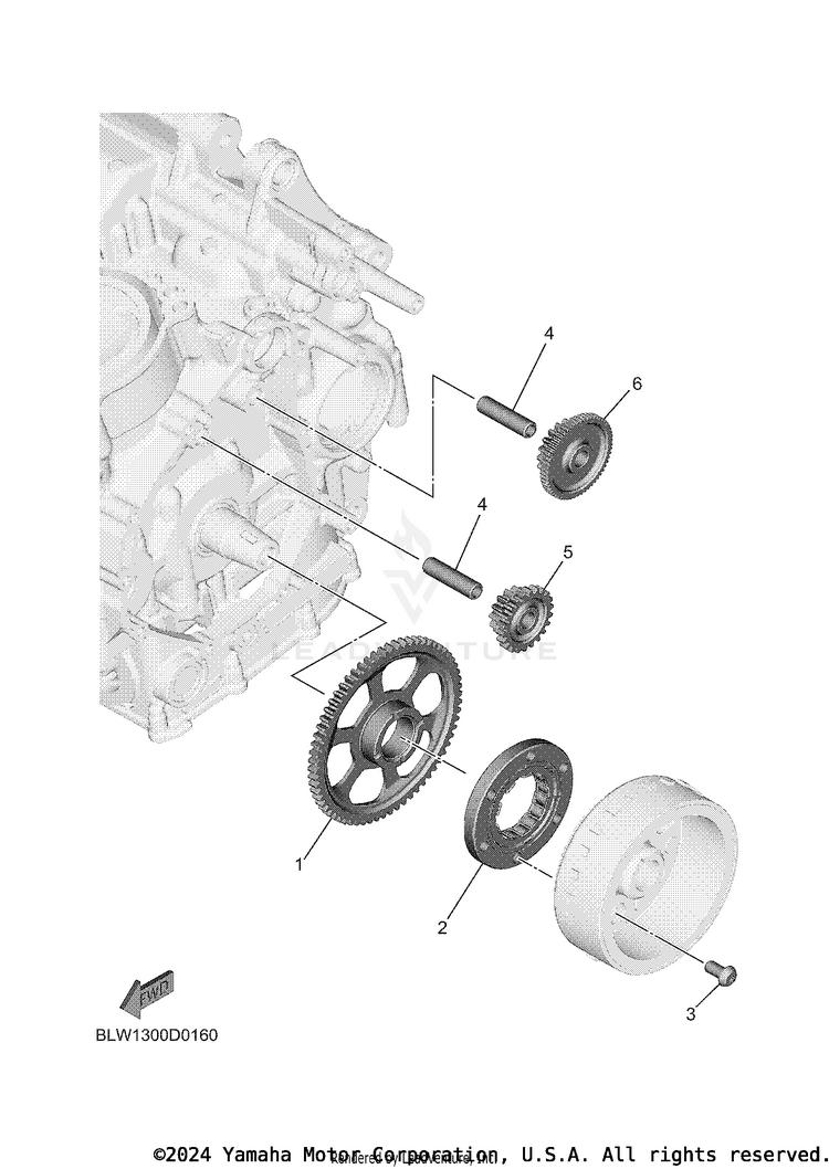 Starter TENERE 700 WORLD RAI - XTZ7WRTCB - 2026 Schematic