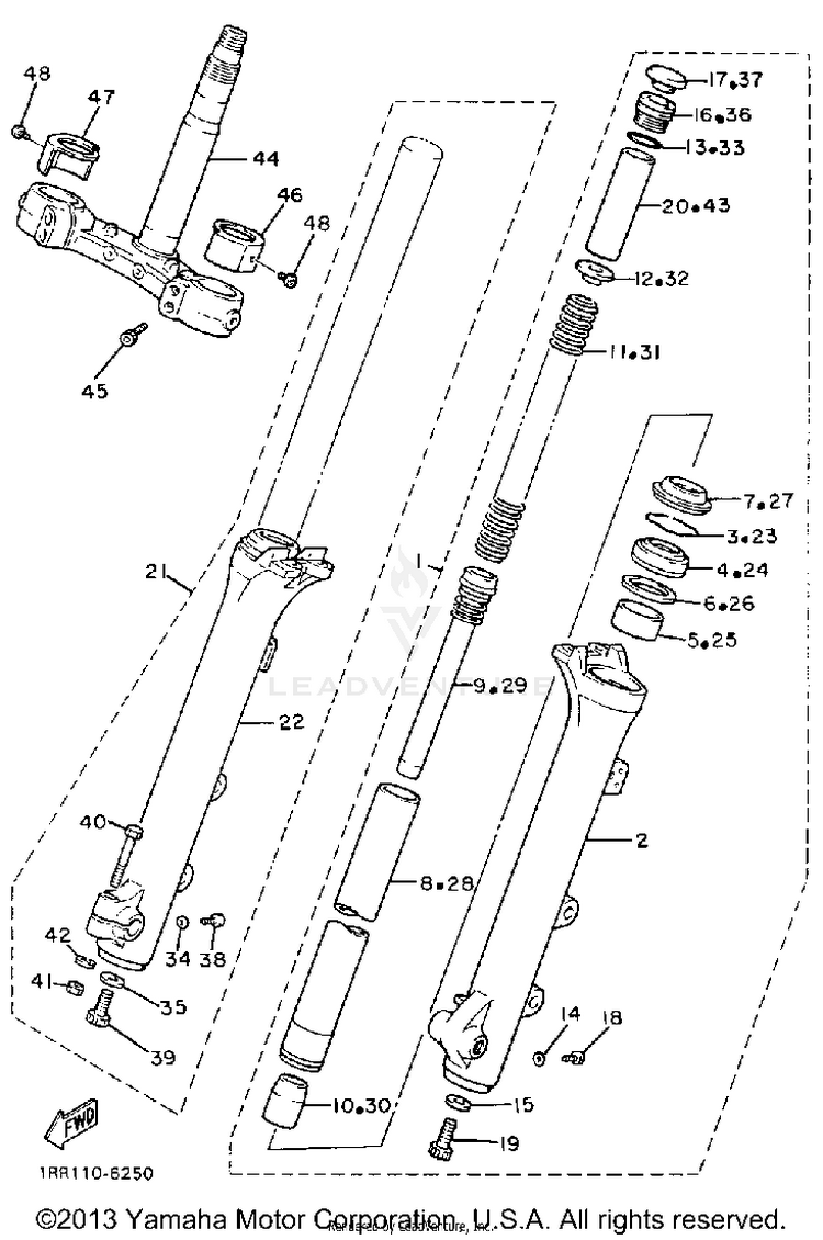 Front Fork Schematic