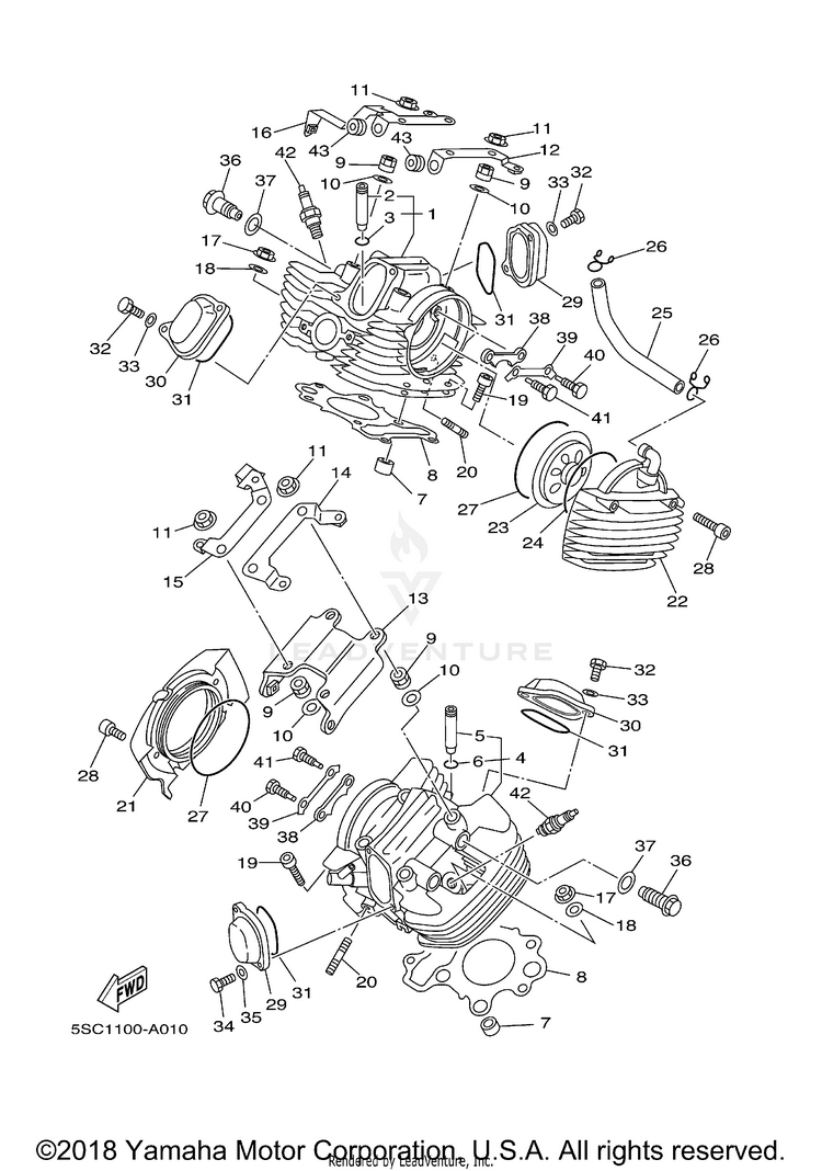 Cylinder Head Schematic