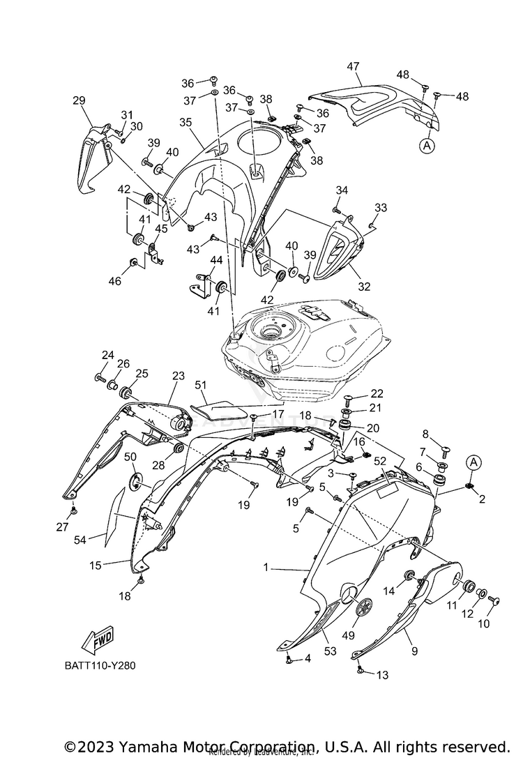 Fuel Tank 2 MT07 - MT07PCB - 2023 Schematic