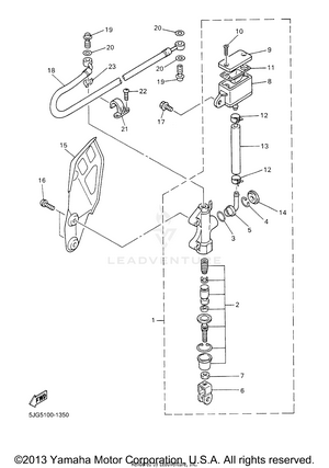 Rear Master Cylinder Schematic