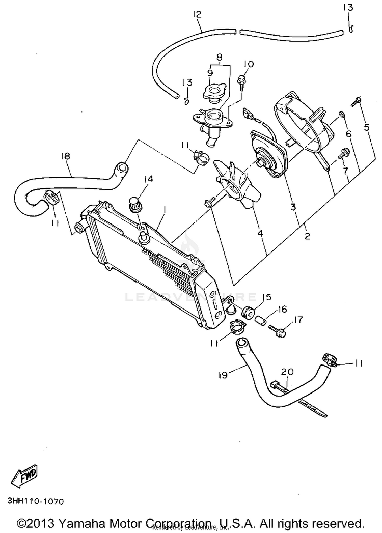 Radiator Hose Schematic