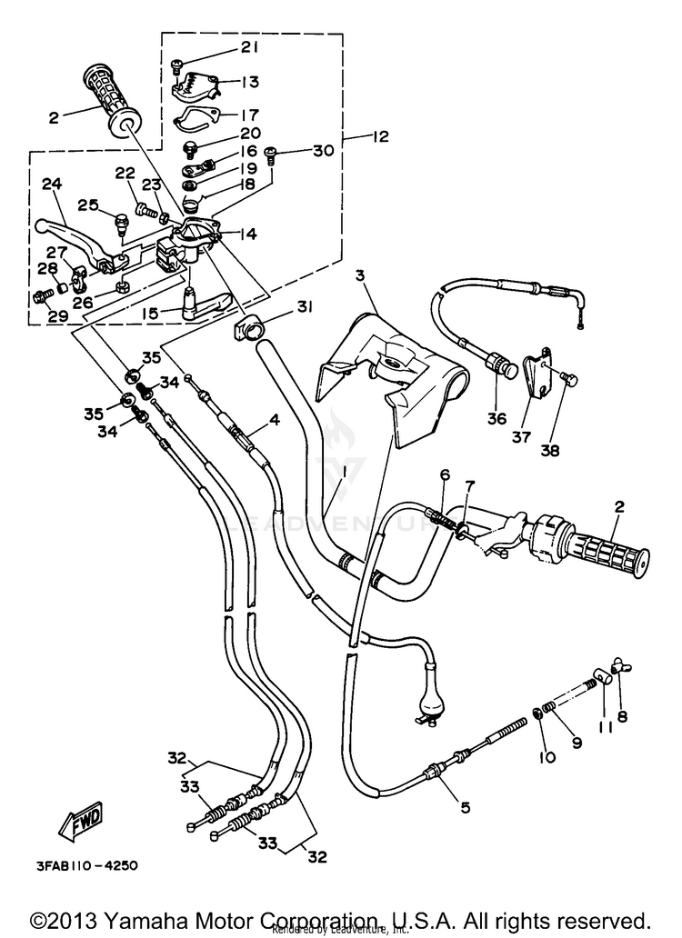 Steering Handle Cable Schematic
