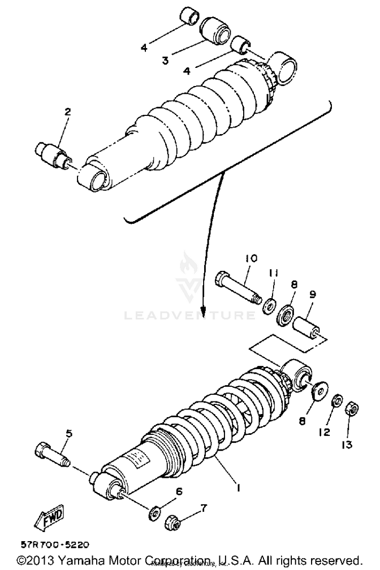 Rear Shocks Schematic