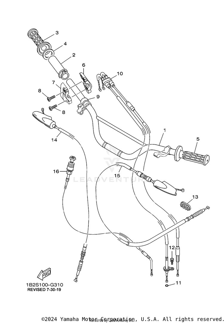 Steering Handle Cable Schematic