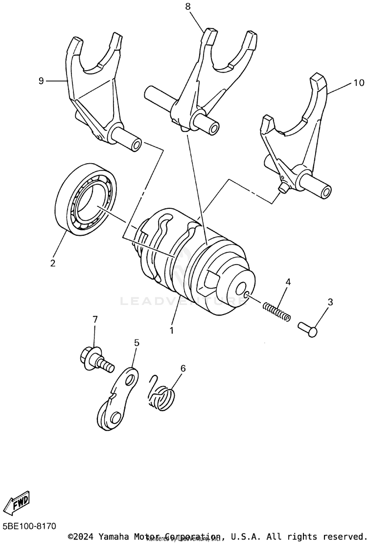 Shift Cam Fork Schematic