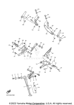 Stand Footrest Schematic