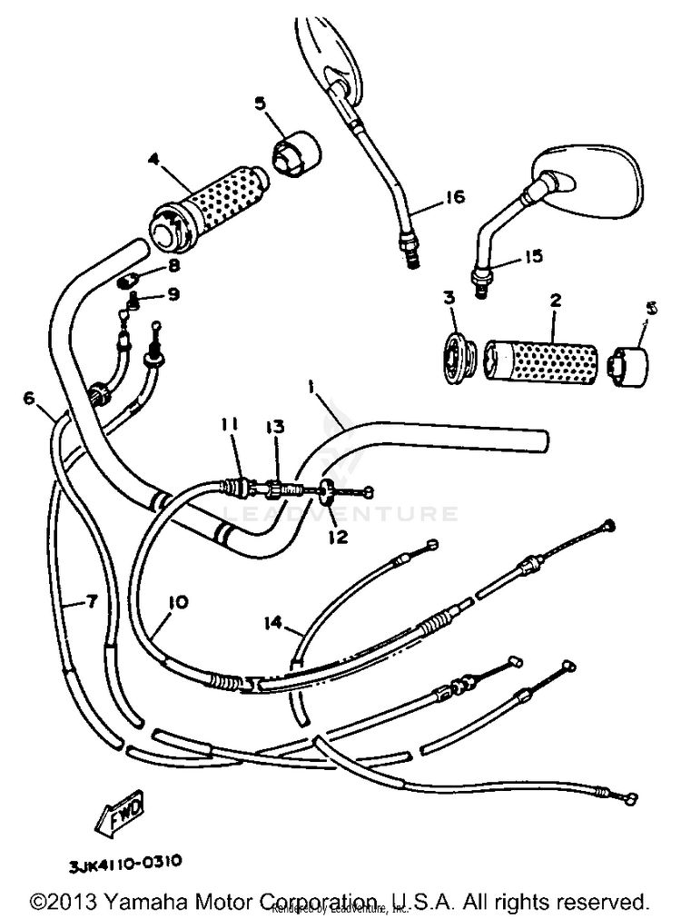 Handlebar Cable Schematic