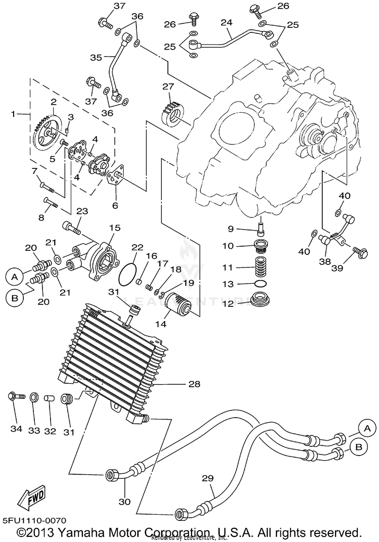 Oil Pump BIG BEAR 400 4WD_REAL TREE XTRA - YFM400FHP - 2002 Schematic