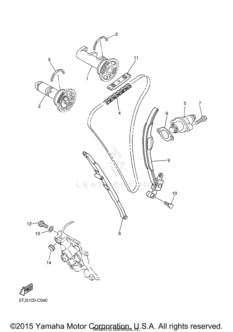 Camshaft Chain Schematic