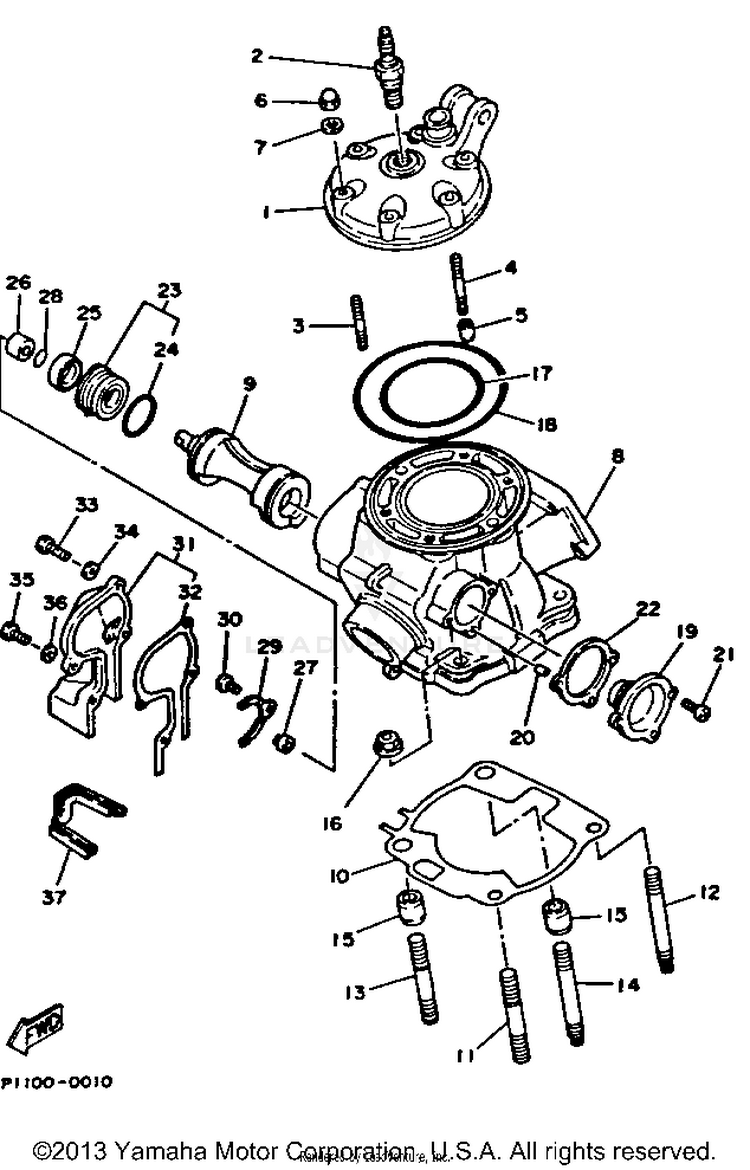 Cylinder Head Schematic