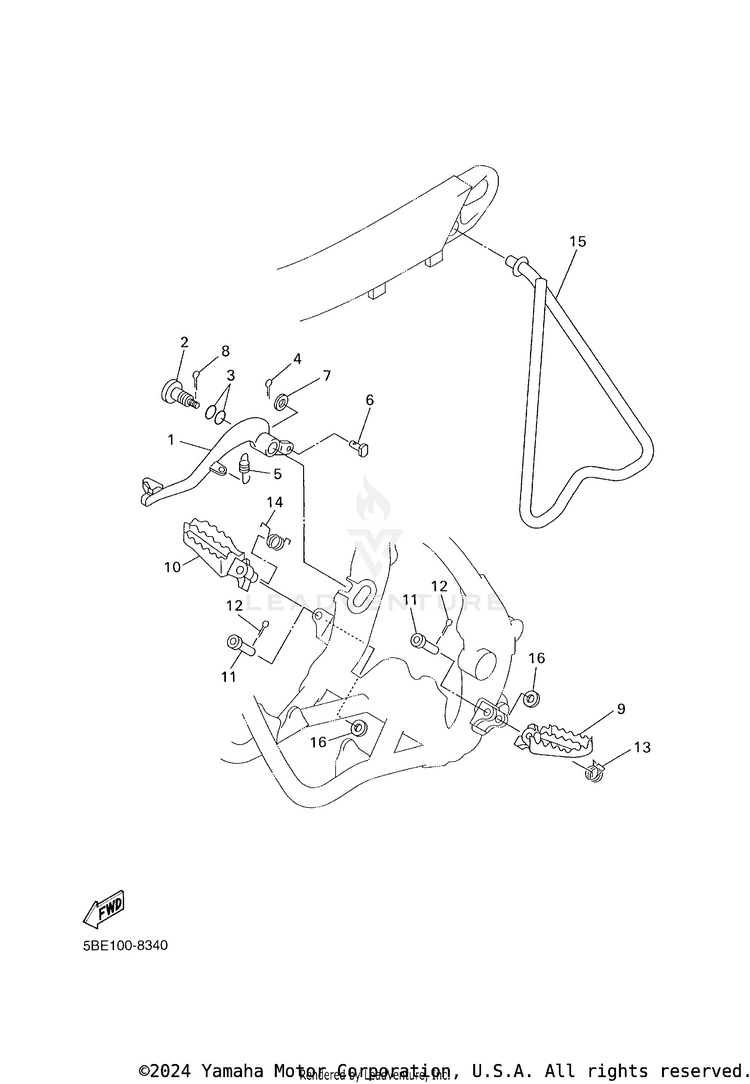 Stand & Footrest Schematic