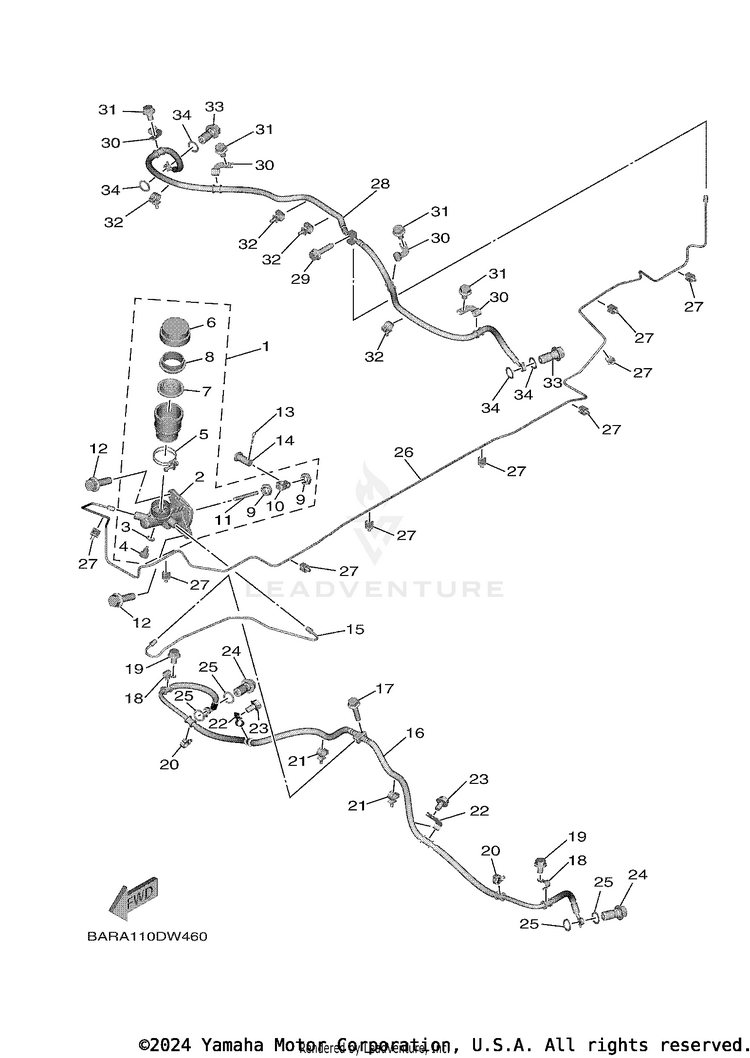 Master Cylinder Schematic