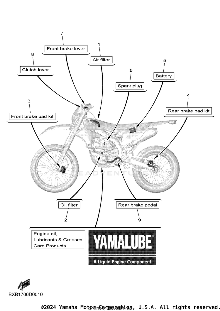 2 Scheduled Service Parts Schematic