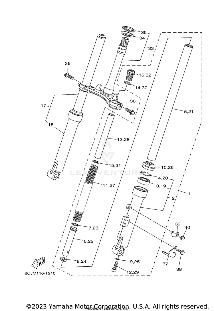 Front Fork Schematic