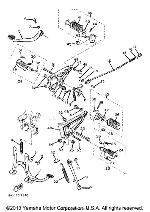 Stand Footrest Schematic