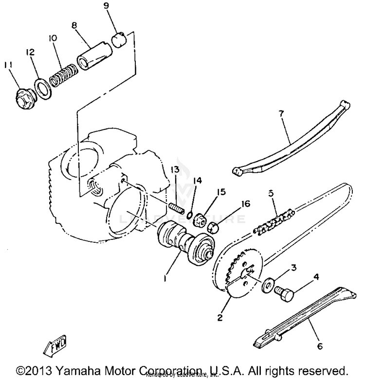 Camshaft - Chain Schematic