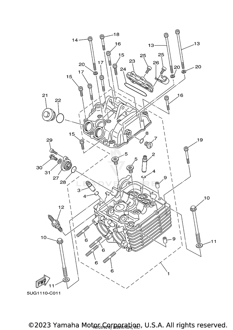 Cylinder Head Schematic