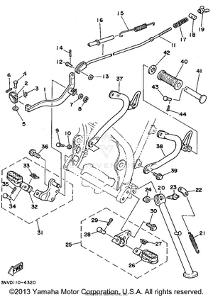 Stand - Footrest Schematic