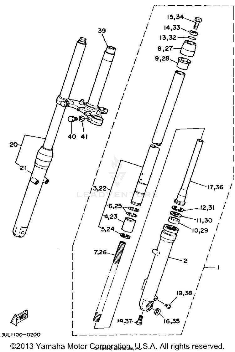 Front Fork Schematic