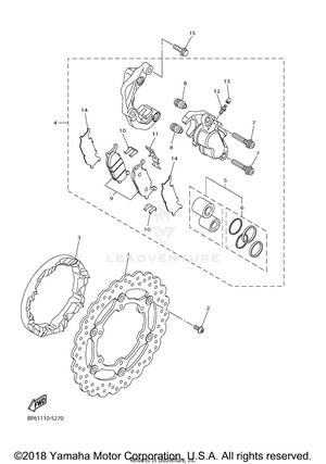 Front Brake Caliper Schematic