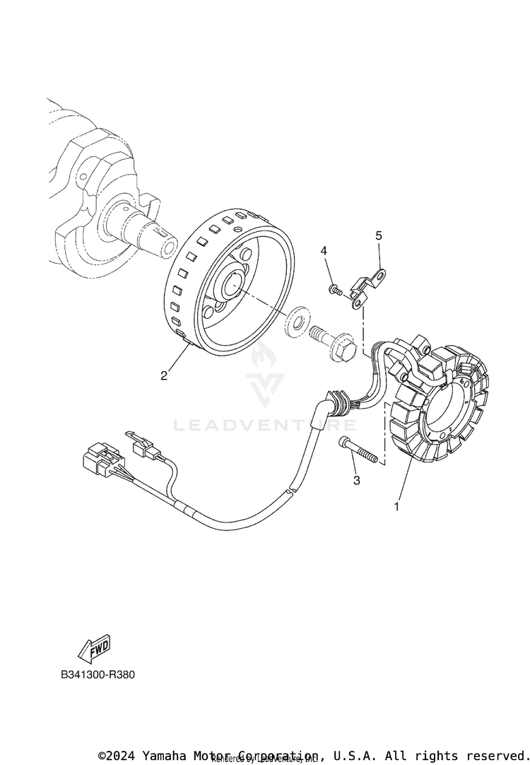 Generator TENERE 700 WORLD RAI - XTZ7WRTCB - 2026 Schematic