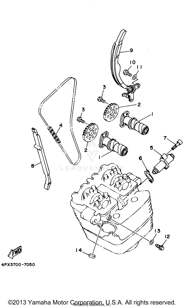 Camshaft Chain Schematic